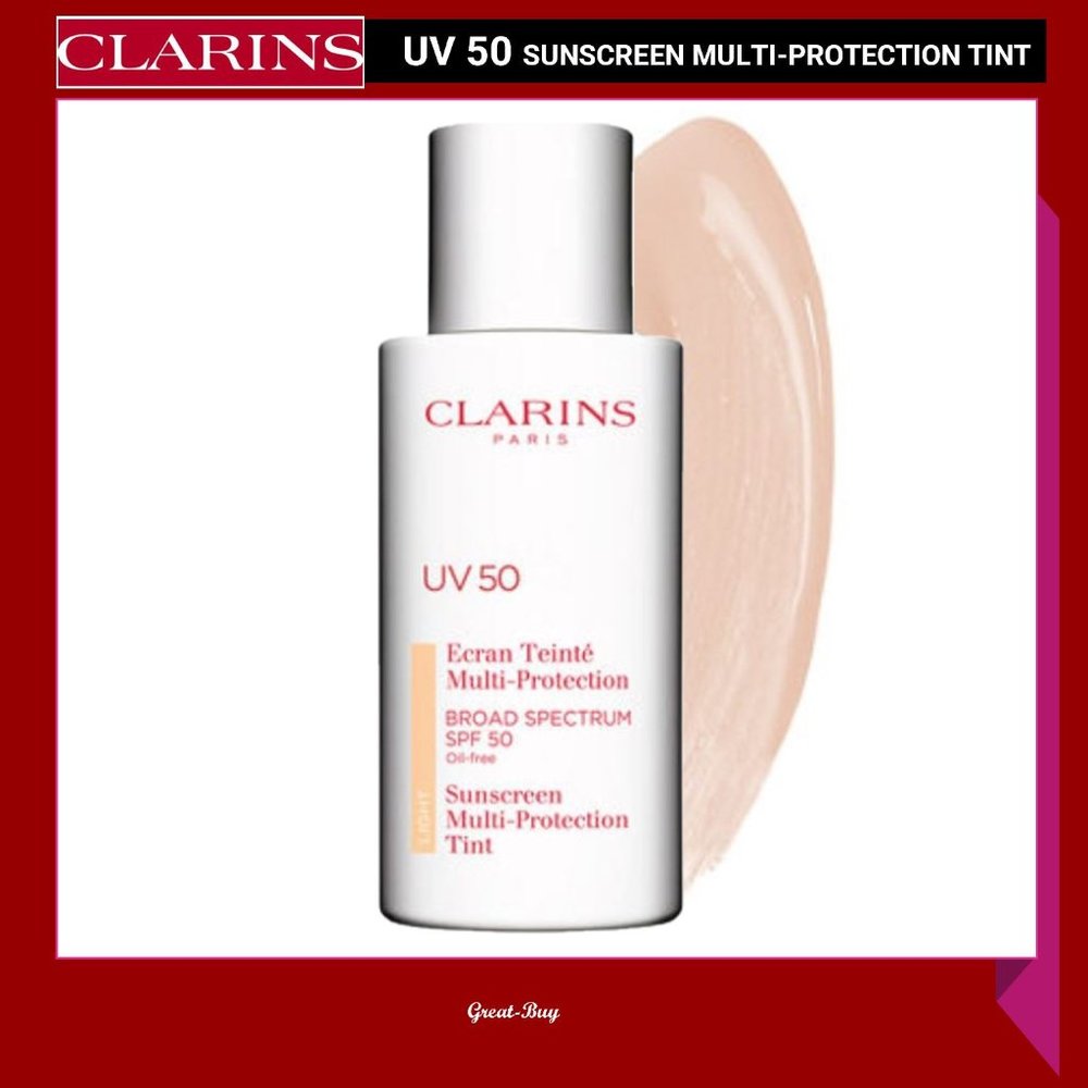 Clarins UV Plus Sunscreen LIGHT Multi-Protection Spf 50 1.6oz NIB